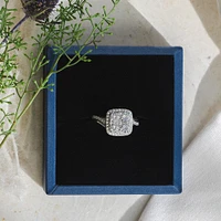 Engagement Ring with 1.50 Carat TW of Diamonds in 10kt White Gold