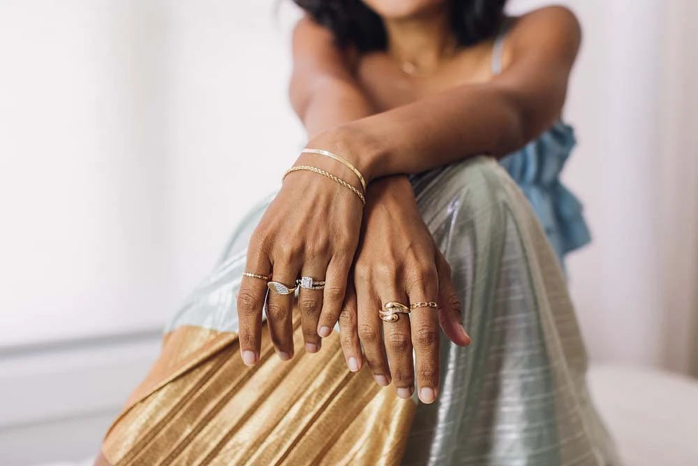 6.5″ 3mm Herringbone Bracelet in 10kt Yellow Gold