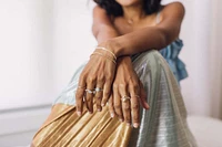 6.5″ 3mm Herringbone Bracelet in 10kt Yellow Gold