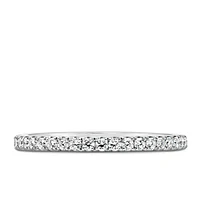 Matching Band with Carat TW of Lab Created Diamonds in 14kt White Gold