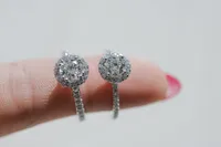 Colourless Collection Halo Engagement Ring with 1.12 Carat TW of Diamonds in 18kt White Gold
