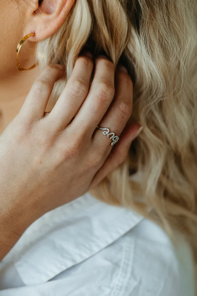 Love Ring with .20 Carat TW of Diamonds in 10kt Yellow Gold