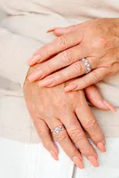 Ring with .32 Carat TW of Diamonds in 14kt White Gold