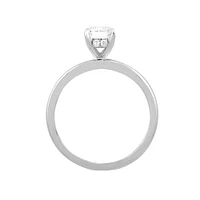 Emerald Cut Engagement Ring with Carat TW of Lab Created Diamonds in 14kt Gold