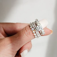 Wedding Band with Carat TW of Lab Created Diamonds in 14kt White Gold