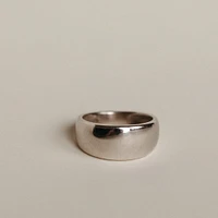 7MM Dome Ring in 10kt White Gold