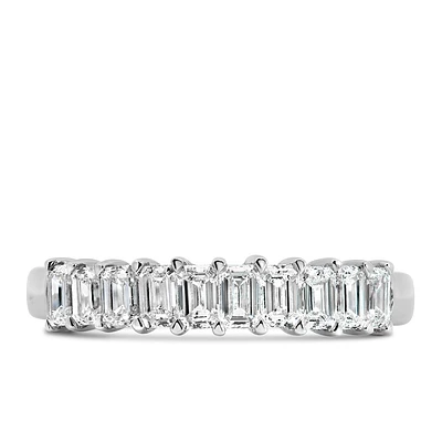 Wedding Band with Carat TW of Lab Created Diamonds in 14kt White Gold