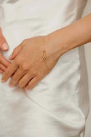 Safety Pin Bracelet in 10kt Yellow Gold