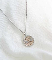 Marvel Spider-Man Pendant with .20 Carat TW of Diamonds in Rose Gold Plated Silver with Chain