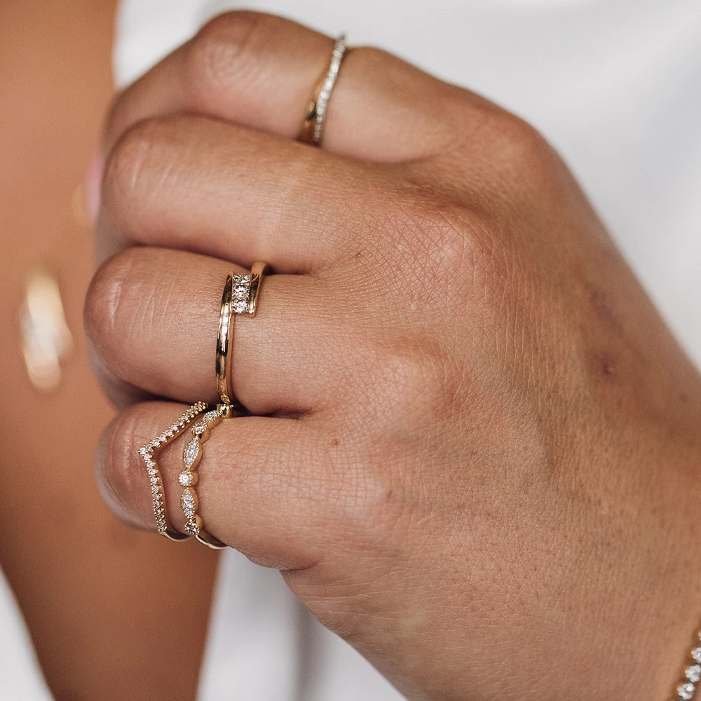Ring with .15 Carat TW of Diamonds in 10kt White Gold