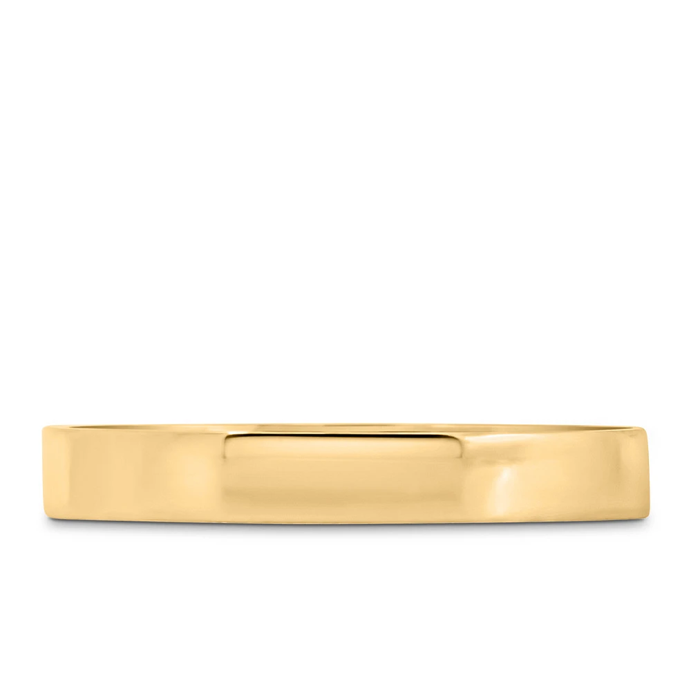 2.5MM Petite Cigar Band in 10kt Yellow Gold