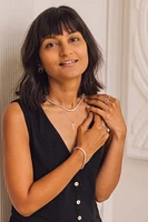 Tennis Necklace with 7.00 Carat TW of Lab Created Diamonds in 14kt White Gold