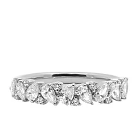 Ring with .80 Carat TW of Lab Created Diamonds in 14kt White Gold