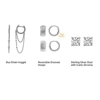 Start Your Stack Earring Edition in Sterling Silver