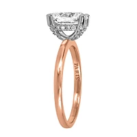 Eternal Icon Oval Solitaire Engagement Ring with Carat TW of Diamonds in 18kt Rose Gold