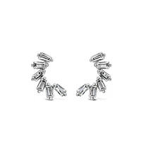 Earrings with Cubic Zirconia in Sterling Silver