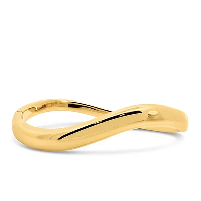 4.3-8.2MM Annabelle Wave Bangle in Gold Vermeil Sterling Silver