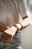 4-10MM Alina Dome Bangle in Sterling Silver