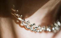 15″-17.5″ 9.5MM Athena Curb Necklace in Sterling Silver