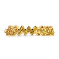 Stackable Ring with Citrine in 10kt Yellow Gold