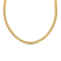 16″+2″ 4MM Open Herringbone Chain in 10kt Yellow Gold