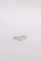 Ring with Pearls in 10kt Yellow Gold
