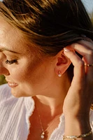 Earrings with 5MM Pearl in 10kt Yellow Gold