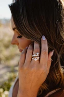 Ring with Pearls in 10kt Yellow Gold
