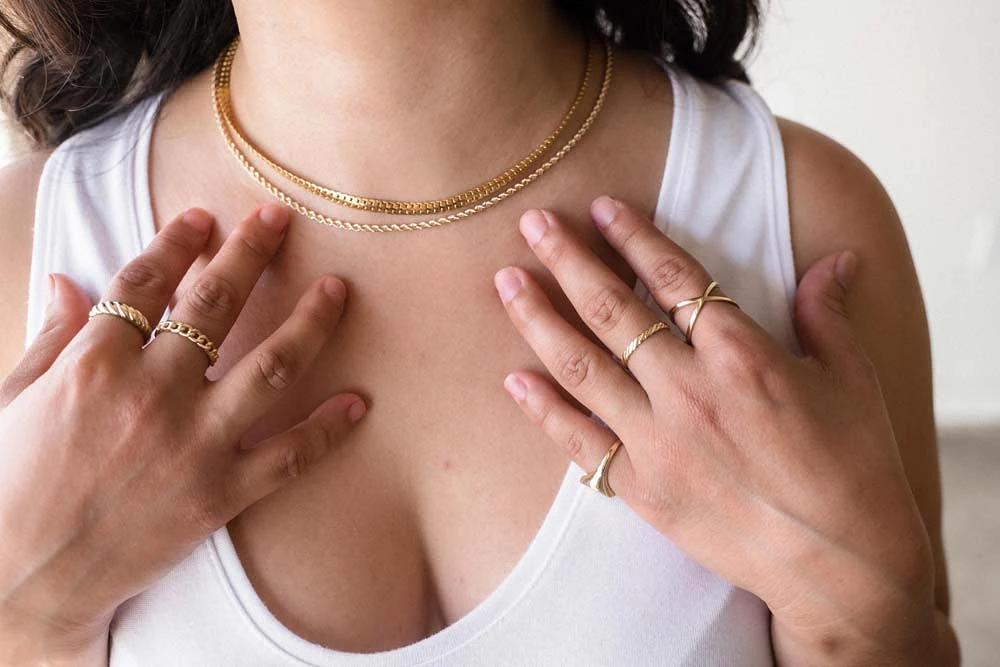Geometric Ring in 10kt Yellow Gold