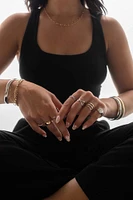 Geometric Ring in 10kt White Gold