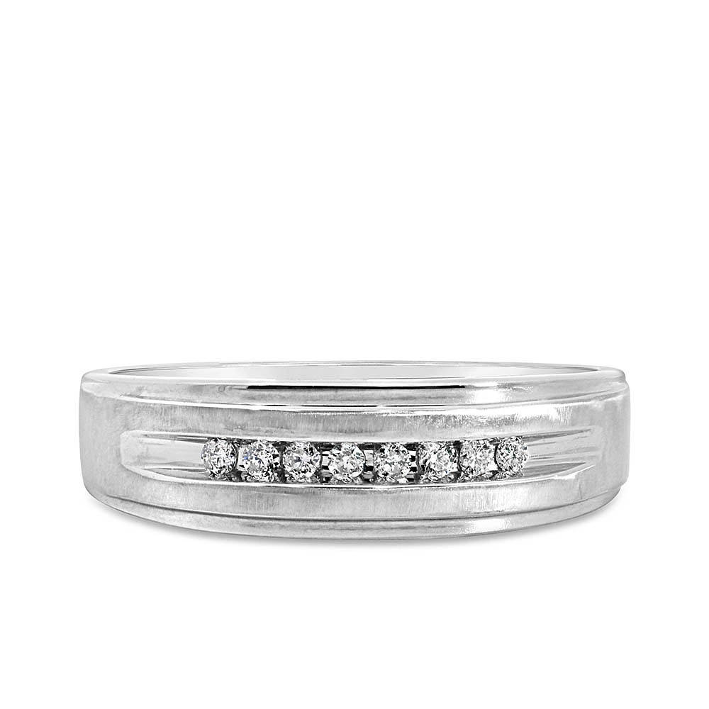 Men’s Ring with Carat TW of Diamonds in 10kt White Gold