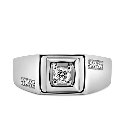 Men’s Fire of the North Ring with .21 Carat TW of Diamonds in 10kt White Gold