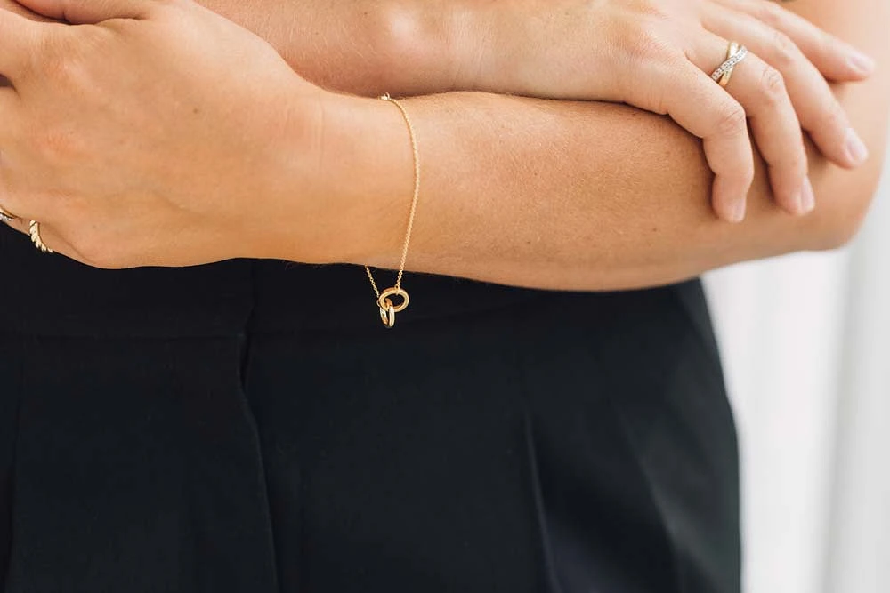 7.5″ Duo Bracelet in 10kt Yellow Gold