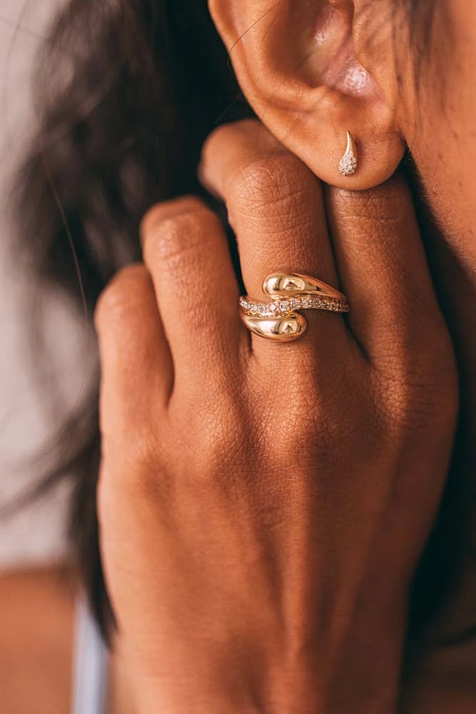 Diamond Ring with .33 Carat TW in 10kt Yellow Gold