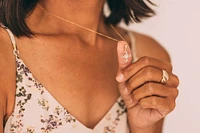 Pendant with .50 Carat TW of Diamonds in 10kt Yellow Gold with Chain