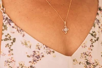 Pendant with .50 Carat TW of Diamonds in 10kt Yellow Gold with Chain