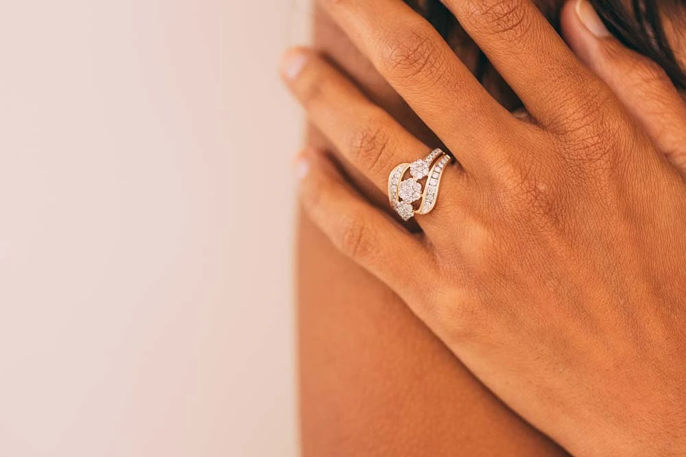 Ring with 1.00 Carat TW of Diamonds in 10kt Yellow Gold