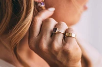 Ring with .06 Carat TW of Diamonds and Ametrine in 14kt Yellow Gold