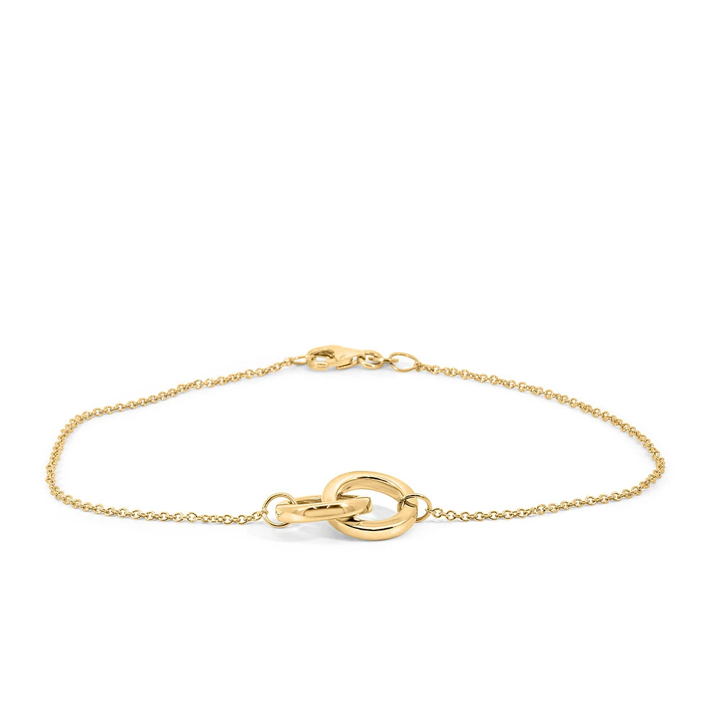 7.5″ Duo Bracelet in 10kt Yellow Gold