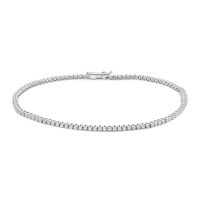 7.25″ Tennis Bracelet with 1.00 Carat TW of Lab Created Diamonds in 10kt White Gold