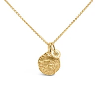 Cecilia Kissel x Paris 16+1″ “I am More than Enough” pendant in Vermeil Gold Plated Sterling Silver with Chain
