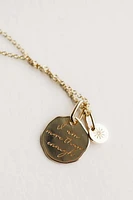 Cecilia Kissel x Paris 16+1″ “I am More than Enough” pendant in Vermeil Gold Plated Sterling Silver with Chain
