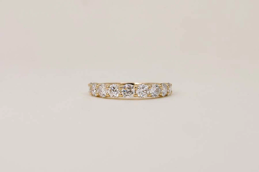 Ring with 1.50 Carat TW of Lab Created Diamonds in 14kt Yellow Gold