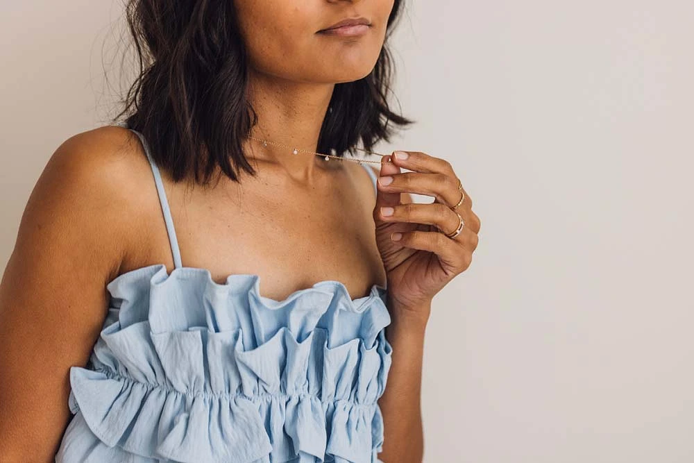 16″+2″ Necklace with .25 Carat TW of Diamonds in 10kt Yellow Gold