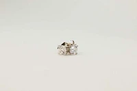 Classic Solitaire Stud Earrings with .80 Carat TW of Lab Created Diamonds in 10kt White Gold