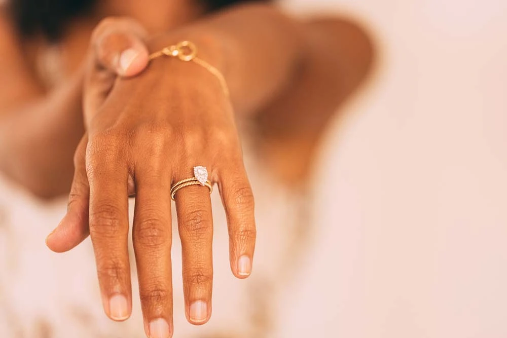 Engagement Ring Set with .33 Carat TW of Diamonds in 14kt Yellow Gold