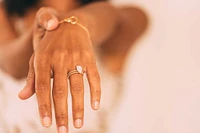 Engagement Ring Set with .33 Carat TW of Diamonds in 14kt Yellow Gold