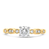 Colourless Collection Engagement Ring with .61 Carat TW of Canadian Diamonds in 18kt Yellow Gold