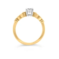 Colourless Collection Engagement Ring with .61 Carat TW of Canadian Diamonds in 18kt Yellow Gold
