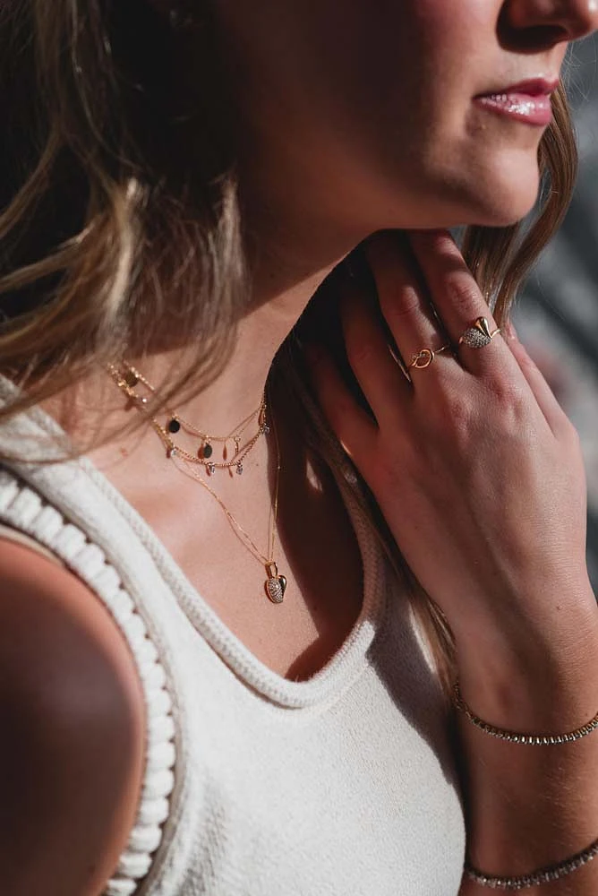 Heart Pendant with .23 Carat TW of Diamonds in 10kt Yellow Gold with Chain